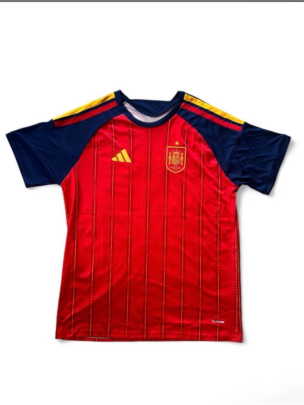 Adidas Spain 2024 Euro National Team Home Jersey Red Men's Size 2XL Slim Fit